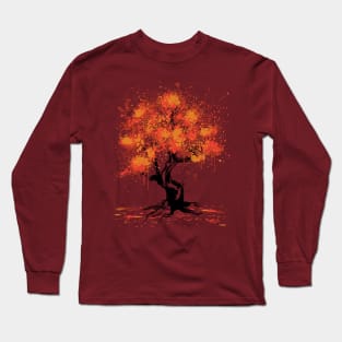 Autumn Tree Painting Long Sleeve T-Shirt